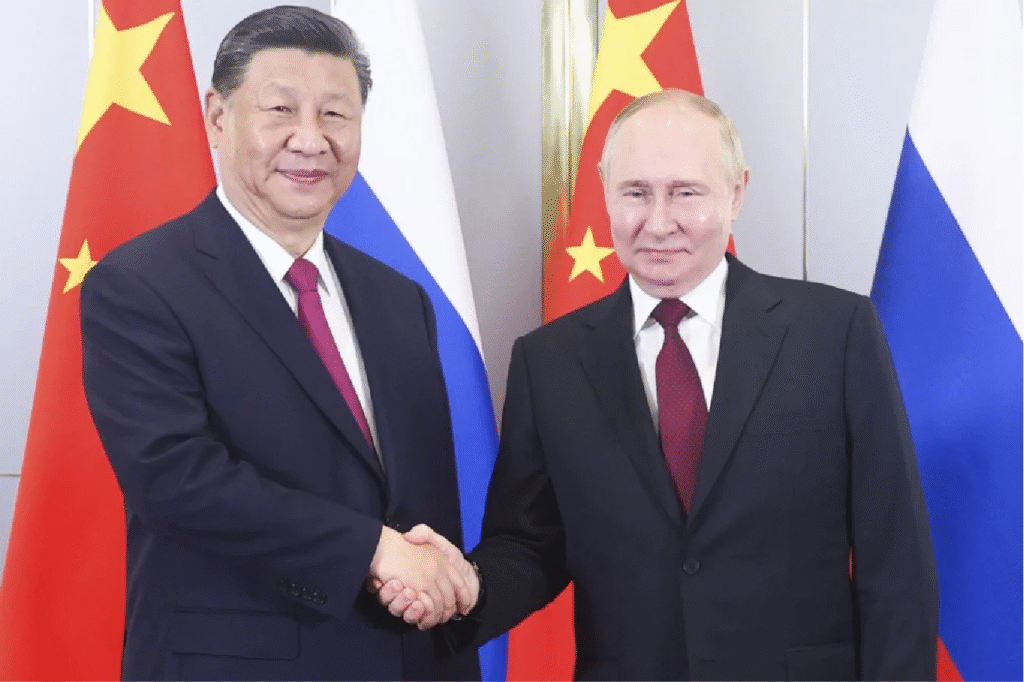 Tổng bí thư Trung Quốc Tập Cận Bình và Tổng Thống Nga Putin