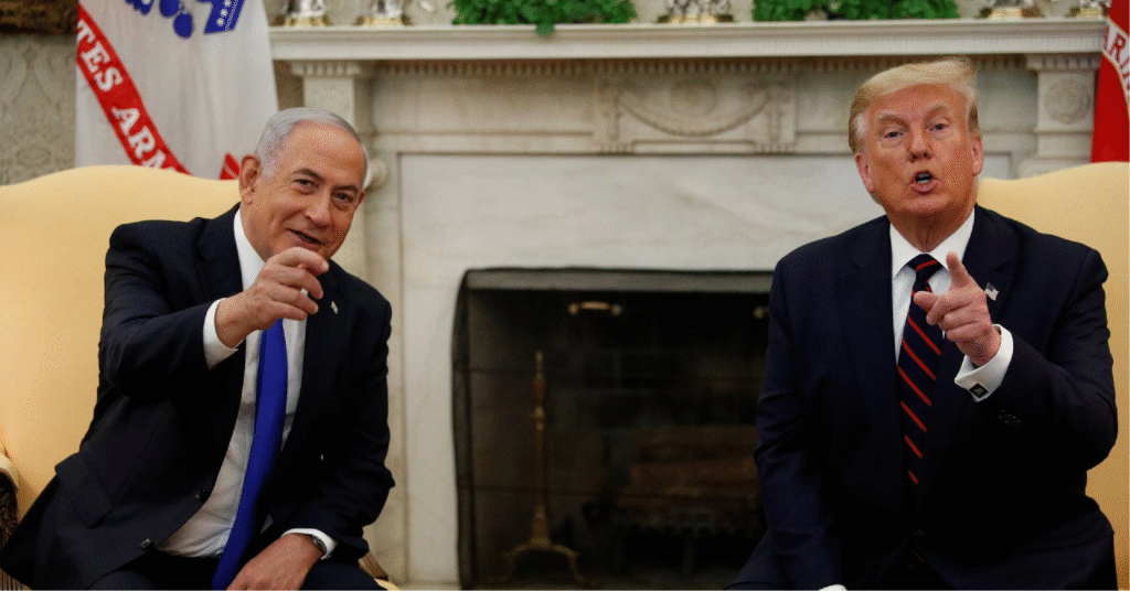 Tổng thống Mỹ Donald Trump và Thủ Tướng Israel Benjamin Netanyahu ẢNH: REUTERS