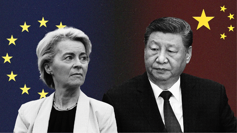 Chủ tịch Trung Quốc Tập Cận Bình và Chủ tịch Ủy ban Châu Âu Ursula von der Leyen