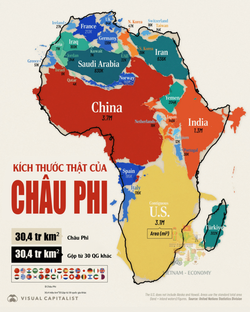 Châu Phi: Lục địa bị “thu nhỏ” suốt 500 năm