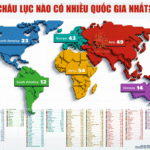 CHÂU LỤC NÀO CÓ NHIỀU QUỐC GIA NHẤT